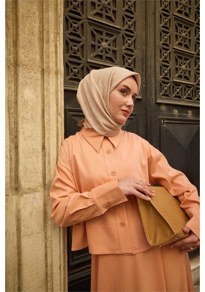 Silk Home Monogram Pamuk İpek Eşarp 130001-21 Fildişi