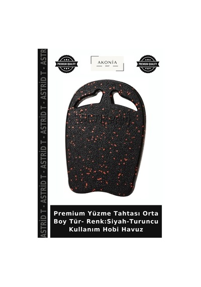 Premium Yüzme Tahtası Orta Boy Tür- Renk:siyah-turuncu Kullanım Hobi Havuz Siyah - Turuncu