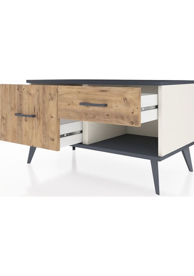 Hyperion Şifonyer 2 Çekmeceli 88x44x48 Aytaşı-antrasit/çam Antrasit/çam Hyperion Şifonyer 2 Çekmeceli 88x44x48 Aytaşı-antrasit/çam Antrasit/çam