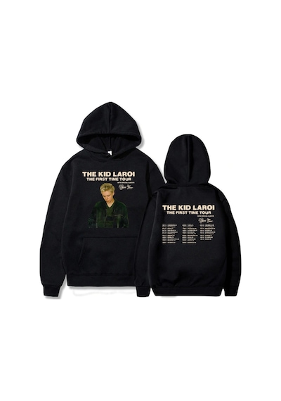 Tarzsokak Siyah Unisex Kızlar Albüm Grafik Sweatshirt İlk Kez Çocuk Laroı Hoodie Hoodie Deras Con Capuchase