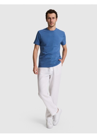 Cacharel Erkek İndigo Tişört Basic 50328373-vr028 Mavi