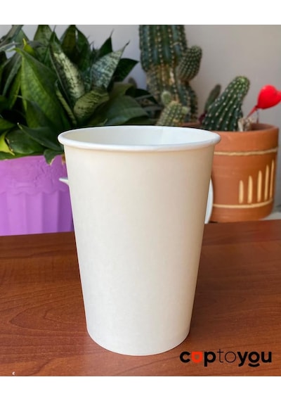12 Oz Beyaz Tek Kullanımlık Karton Bardak 300 Ml, Kahve, Çay, Ofis, Ev Ve Parti Kullanımı İçin Diğer
