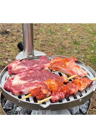 Bravon Outdoor Taşınabilir Kamp Mangalı , Paslanmaz Mangal , Ateş Çukuru,ayaklı
