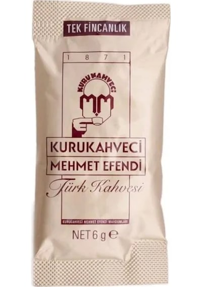 Kurukahveci Mehmet Efendi Türk Kahvesi 6 Gr X 12 Adet Öğütülmüş