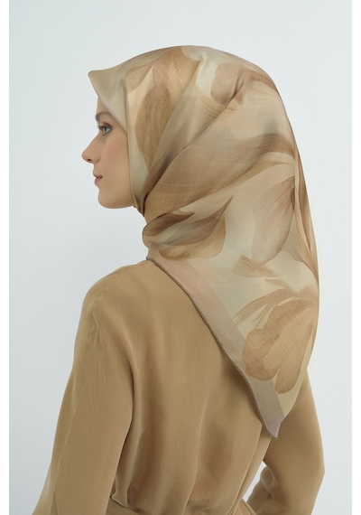 Armine Saf İpek Sura Eşarp-2026 İlkbahar-yaz- 951900d Vizon