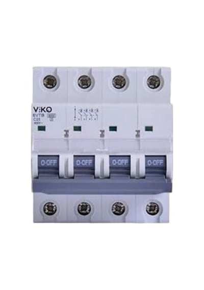 6vtb-4c25 Otomatik Sigorta 6ka C Tipi 4 Kutup 25a