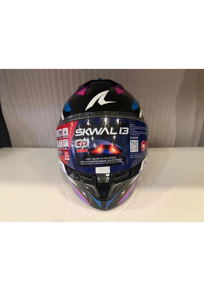 Kask Shark Skwal İ3 Speed-fancy Black White Blue Siyah/mavi/beyaz