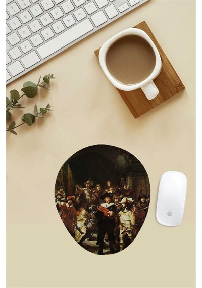 Rembrandt Van Rijn Desenli Bilek Destekli Mouse Pad Mousepad