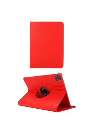 Apple Uyumlu iPad Pro 12.9 2021 (5.Nesil) Kılıf 360 Dönebilen Standlı