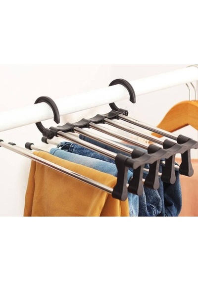 Pantolon Askısı 5in1 Magic Hanger Plastik Turuncu Diğer