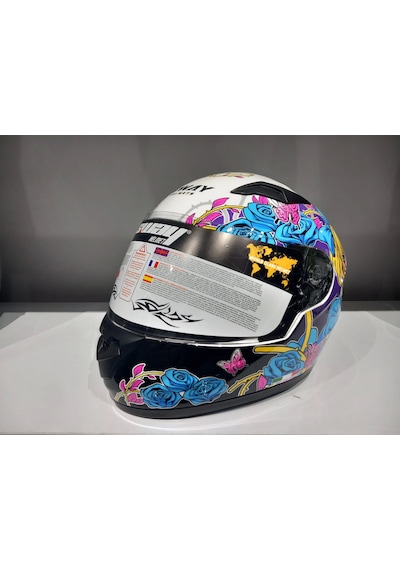 Kask Çocuk Sway 815k Gloss Gırl Full Face Çok Renkli