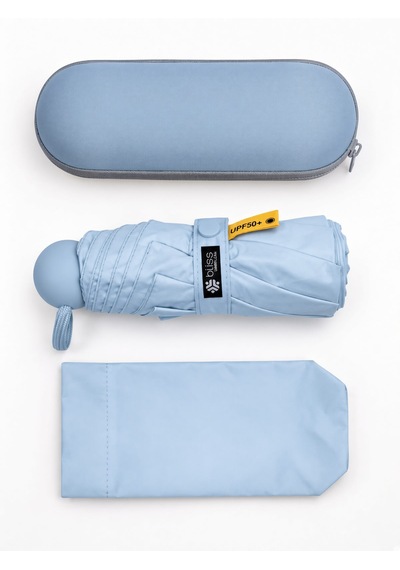 Bliss Umbrella Kapsül Şemsiye - Uv Korumalı Güneş Şemsiyesi Açık Mavi