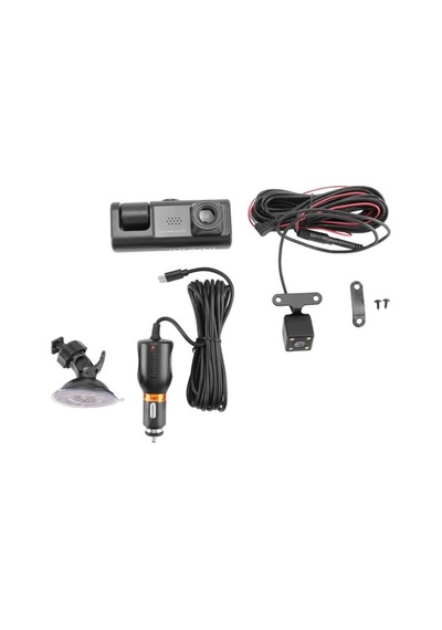 Createtech 3 Kameralı Araba Dvr 3 Kanallı Dash Kamera 1080p Hd Kayıt Cihazı