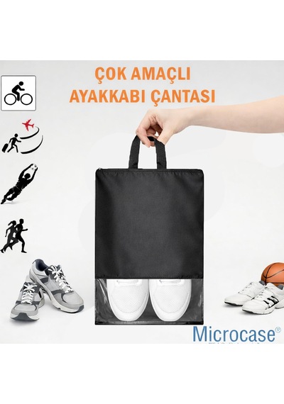 Çok Amaçlı Şeffaf Pencereli Ayakkabı Düzenleyici Seyahat Çantası Hurç 45x34 Cm 15 Adet Al5501