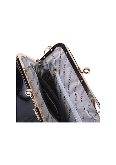 Nas Bag Burslu Klipsli Vintage Omuz Ve Çapraz Çanta 23x20 Cm Ebatlarındadır Siyah Yankı