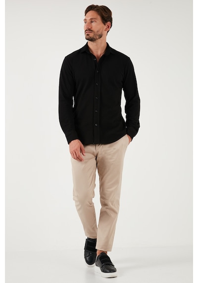 Buratti % 100 Pamuk Regular Fit Erkek Gömlek Cf25W113650 Siyah