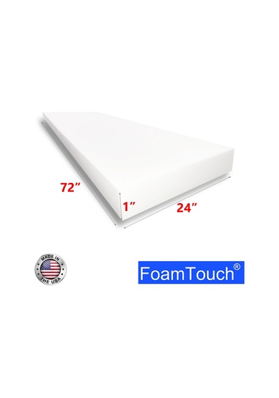 1" X 24" X 72" Yastık Ve Döşeme Köpüğü, Beyaz