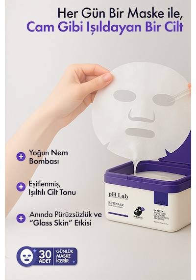 Phlab Retinage Daily Quick Günlük 30'lu Maske