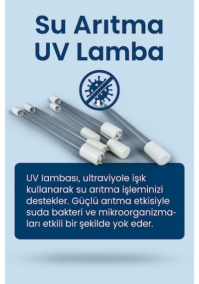 E-50 Uv Su Arıtma Lambası Etkili Ve Güvenilir Dezenfeksiyon