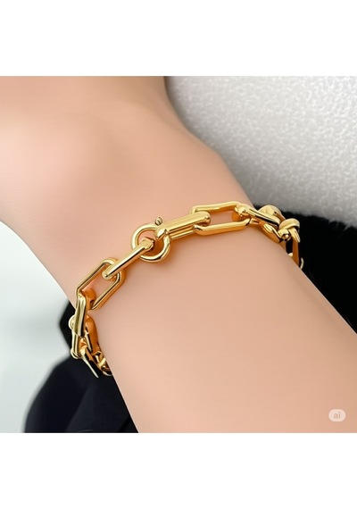 Sevgililer Ve Özel Günler Çelik Gold Bileklik Çok Renkli