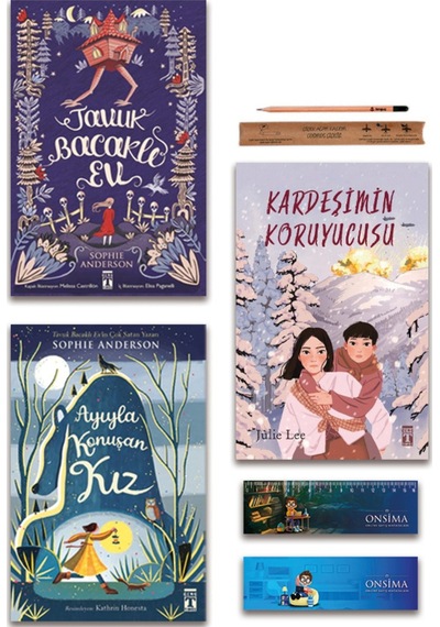 Genç Timaş Ayıyla Konuşan Kız - Tavuk Bacaklı Ev - Kardeşimin Koruyucusu Set - 3 Kitap