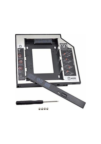 Dvd Yuvasına Ssd Hdd Bağlama Ssd Caddy 12.7 Mm Kızak 2 Hdd Bağla