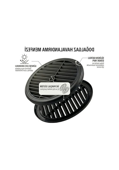 Doğalgaz Havalandırma Menfezi, Uv Dayanıklı, İki Parçalı
