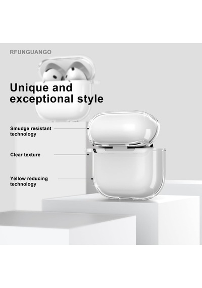 Apple Uyumlu AirPods 3. Nesil İle Kılıf Kristal Silikon Şeffaf Case Şeffaf