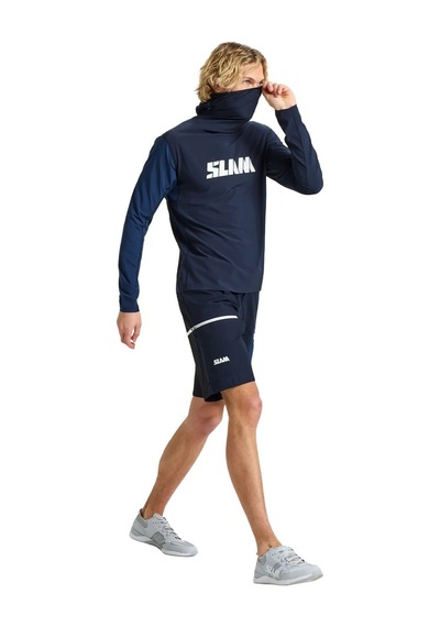 Slam Slam Od Tech Hooded Erkek Mavi Tişört W13 Lacivert