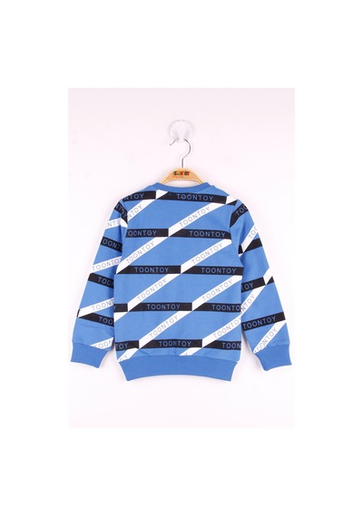Toontoy Kids Toontoy Erkek Çocuk Toontoy Şeritli Sweatshirt Saks