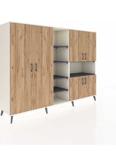 Hyperion Dolap 13 Raflı 6 Kapaklı 220x44x163 Aytaşı-çam/antrasit Atlas Çam/antrasıt - Aytası Hyperion Dolap 13 Raflı 6 Kapaklı 220x44x163 Aytaşı-çam/antrasit Atlas Çam/antrasıt - Aytası