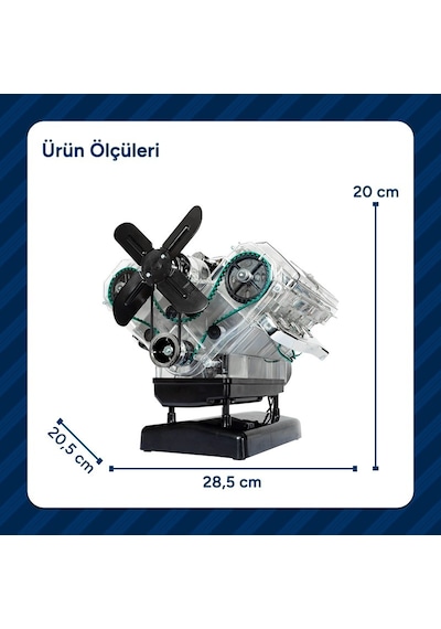 Büyük V8 Motor Teknik Yapım Seti