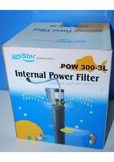 Unistar Pow 300-3L Akvaryum İç Filtre 1400 L/H