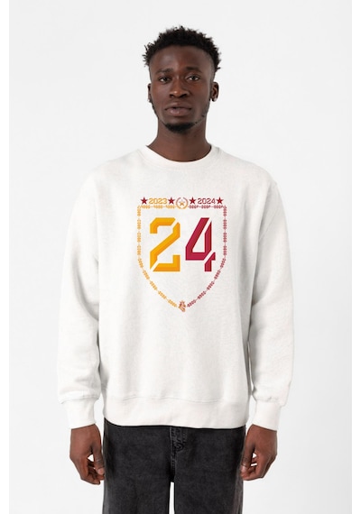 24 Şampiyonluk Beyaz Erkek 2ip Sweatshirt Beyaz