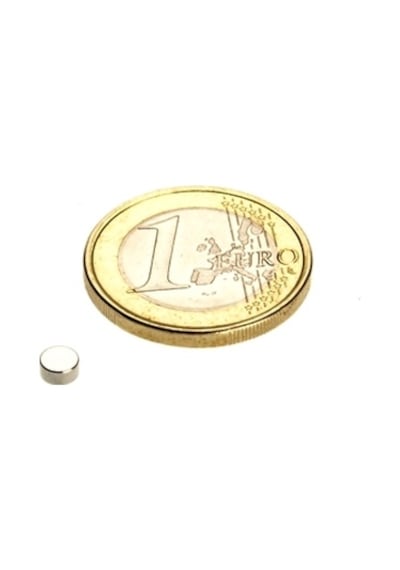 4 X 2 Mm Yuvarlak Neodyum Mıknatıs - 10 Adet