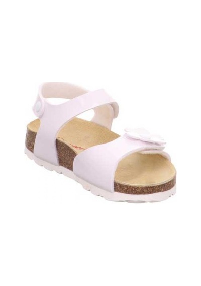 Superfit 6-00118 Kız Çocuk Beyaz Mantar Sandalet Beyaz