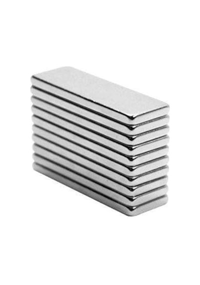 20 Adet 30x10x2 Mm Dikdörtgen Neodyum Mıknatıs Seti, Güçlü Magnetler