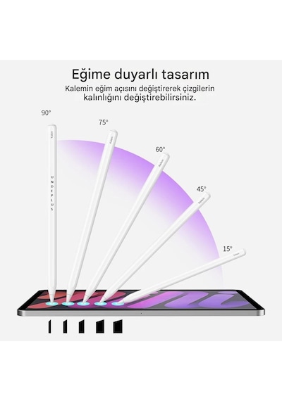 Palm-rejection Wireless Şarj Eğilim Çizim Apple Uyumlu iPad  2.nesil 2018 Sonrası Dokunmatik Kalemi Pencil 2.nesil