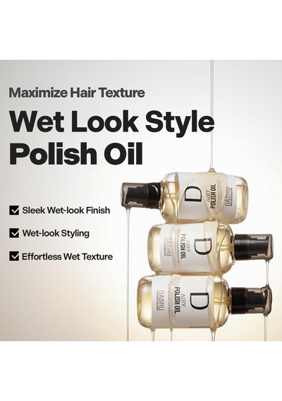 Saça Parlak Ve Islak Bir Görünüm Sunan, Bitkisel Özler İçeren Saç Yağı Pro Airy Polish Oil