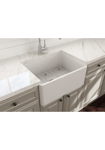 Bocchi Lavello Mutfak Eviyesi 60 CM Parlak Beyaz - 1137-001-0120-03