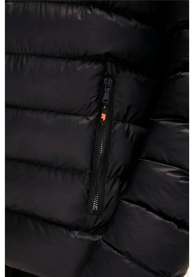 Bad Bear Boss Puffer Lacivert Erkek Mont Siyah