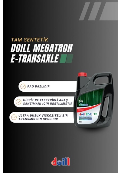 Megatron E-transaxle Te Fluıd 3 Litre Elektrikli Araçlar İçin Tam Sentetik Pao Şanzıman Yağı