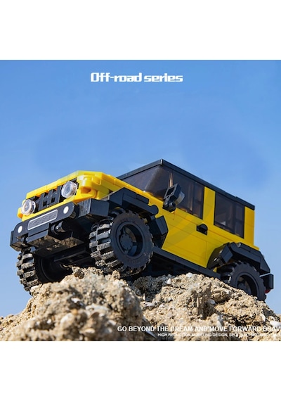 Teknik Jeep Wrangler Yapı Blok Jip Wrangler Oyuncak Araba