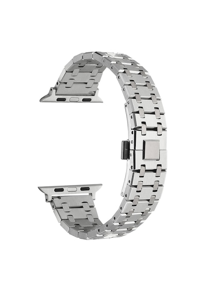 Watch Ultra 49mm Uyumlu Krd-83 Metal Efr Kordon-gümüş