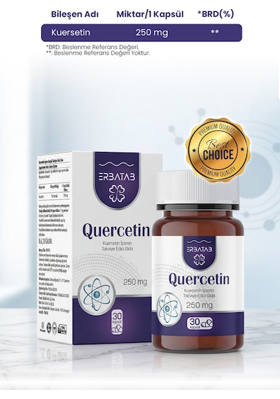 Erbatab Quercetin Kuersetin 30 Kapsül