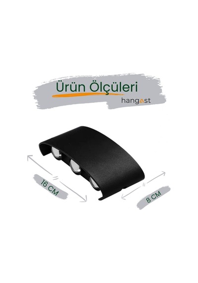 He-006 Dekoratif Çift Taraf Duvar Aydınlatma Led Aplik Duvar Lambası Modern Aplik Iç Dış Mekan