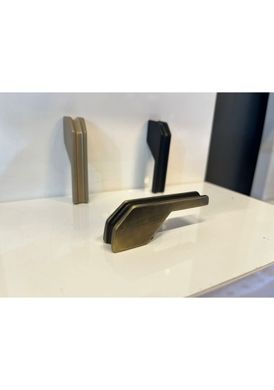 Petra Metal Kulp 16mm Antik Sarı Dolap Kapak Tv Ünite Modern Çekmece Mobilya Komidin Konsol