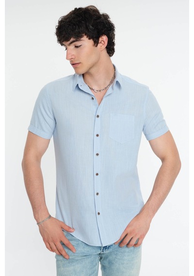 Loft Regular Fit Mavi Erkek Gömlek Lf2024492 Mavi