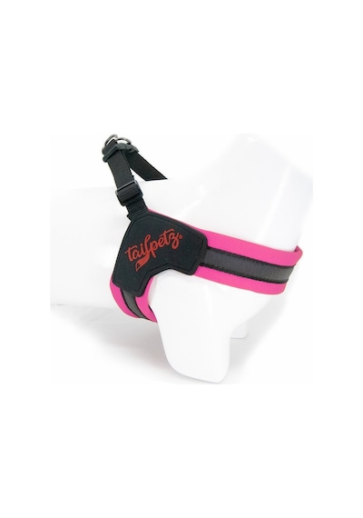 V-Tipi Köpek Göğüs Tasması | Yumuşak ve Dayanıklı, Konforlu Neon Pembe XL