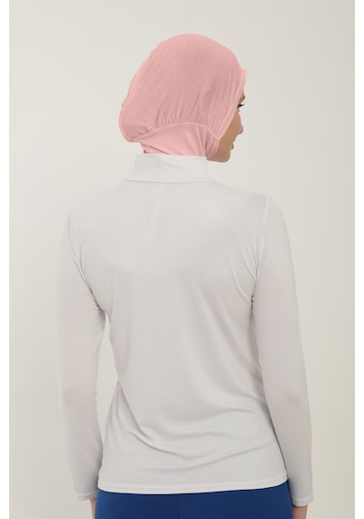 Sonbaharmoda Kadın Uzun Kollu Yarım Balıkçı Yakalı Penye Likralı Body - Beyaz Beyaz Sonbaharmoda Kadın Uzun Kollu Yarım Balıkçı Yakalı Penye Likralı Body - Beyaz Beyaz